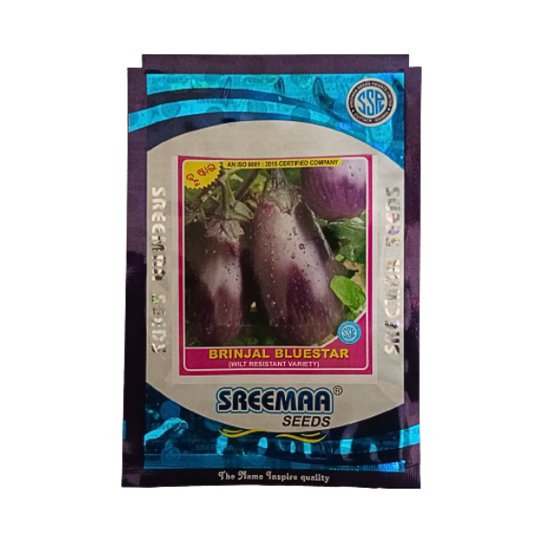 Sreemaa-Brinjal-Bluestar-Seeds.png Sreemaa Brinjal Bluestar Seeds - Image 1